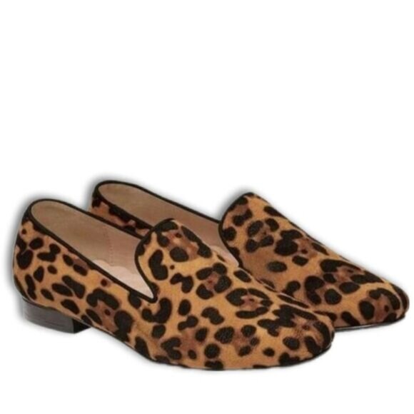 AVON Cushion Walk Animal Print Velvet Slip-On Smoking Loafer Shoes Sz US 8 - Picture 1 of 15